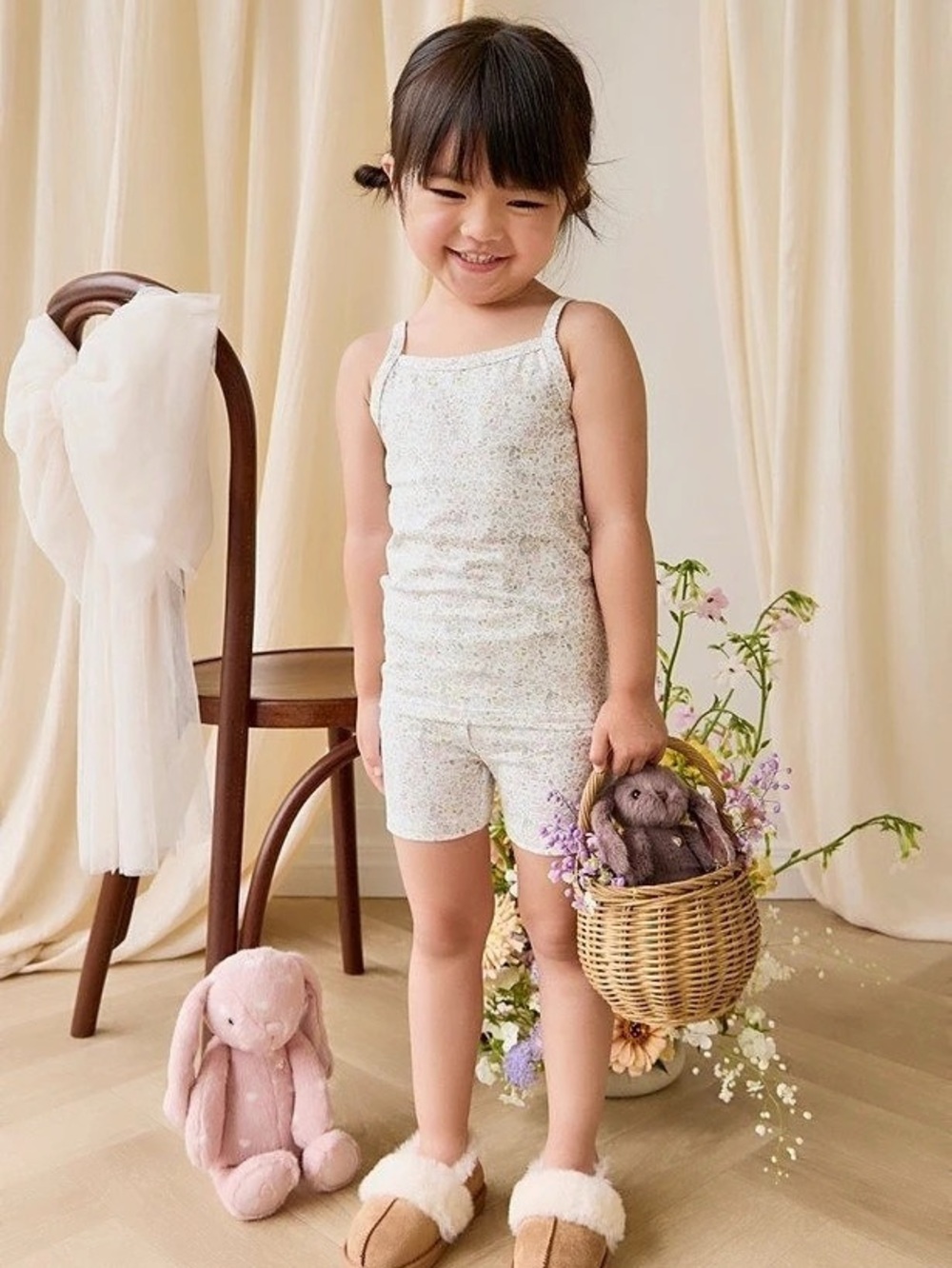 Jamie Kay Organic Cotton Jude Singlet Set Floral Set Size 3 Like New